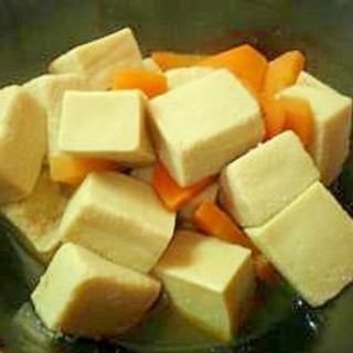 漢の凍り豆腐の煮物